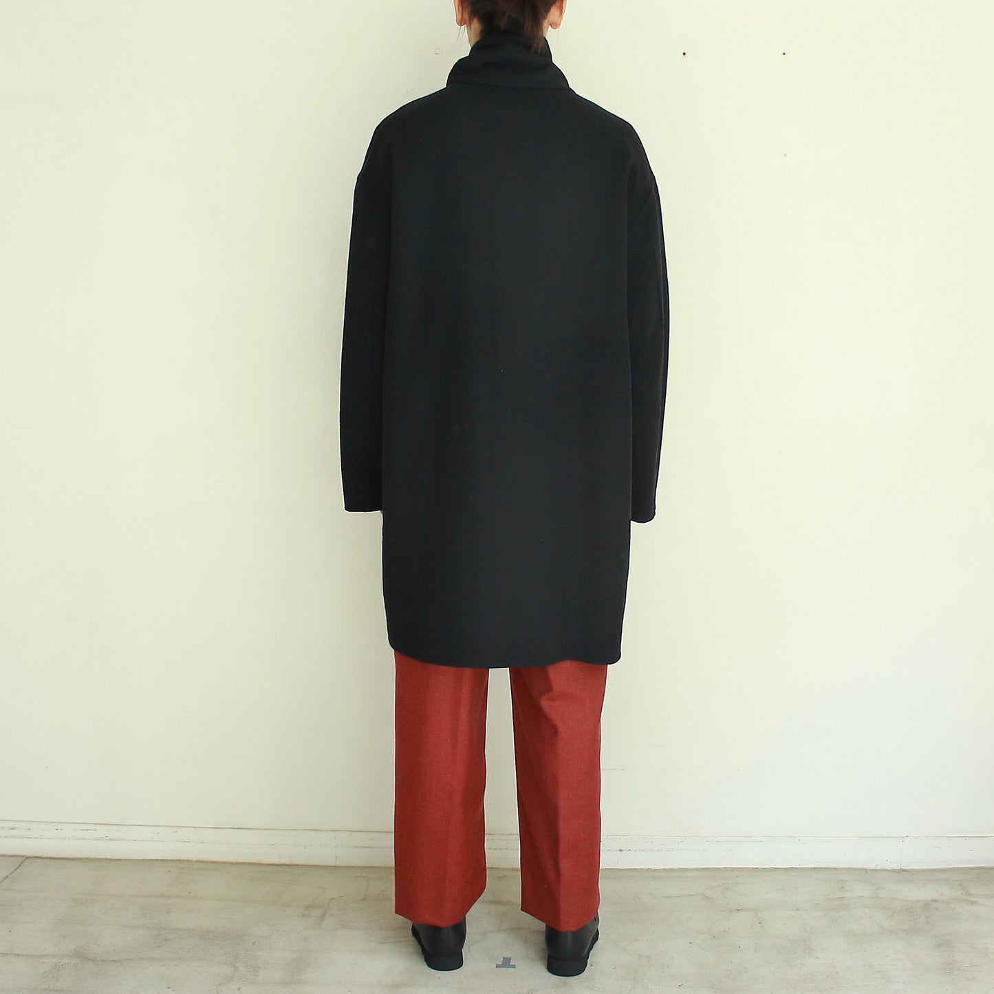Double Face Coat with Scarf