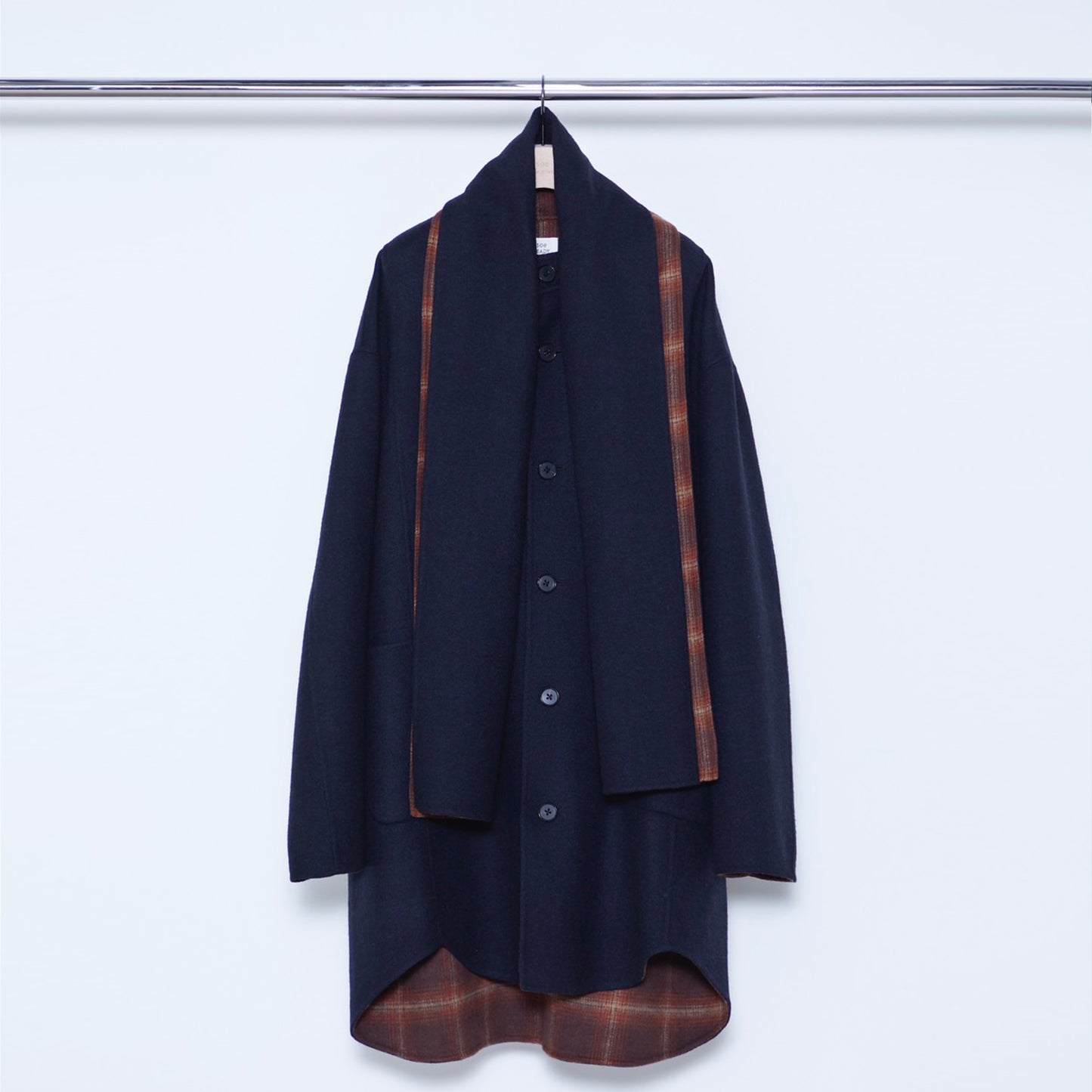 Double Face Coat with Scarf