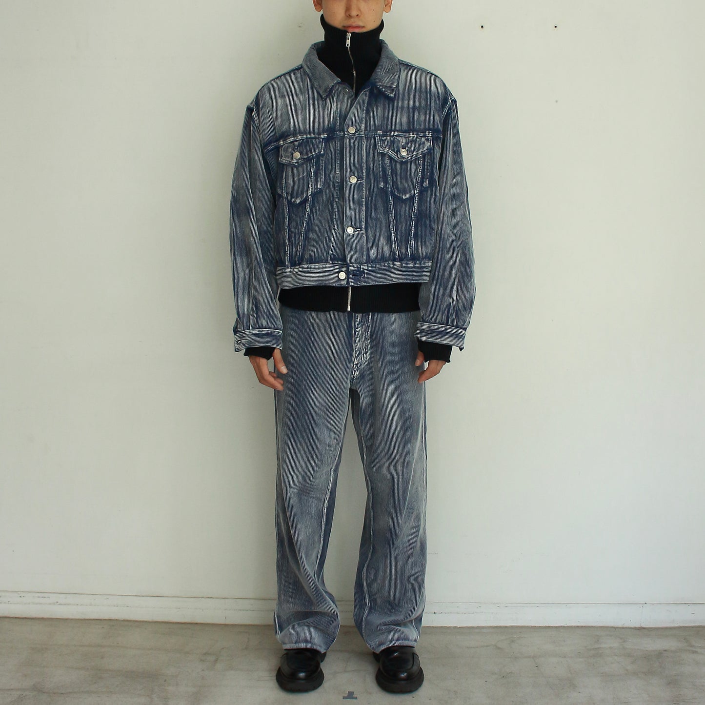 Faded Corduroy Trucker Jacket