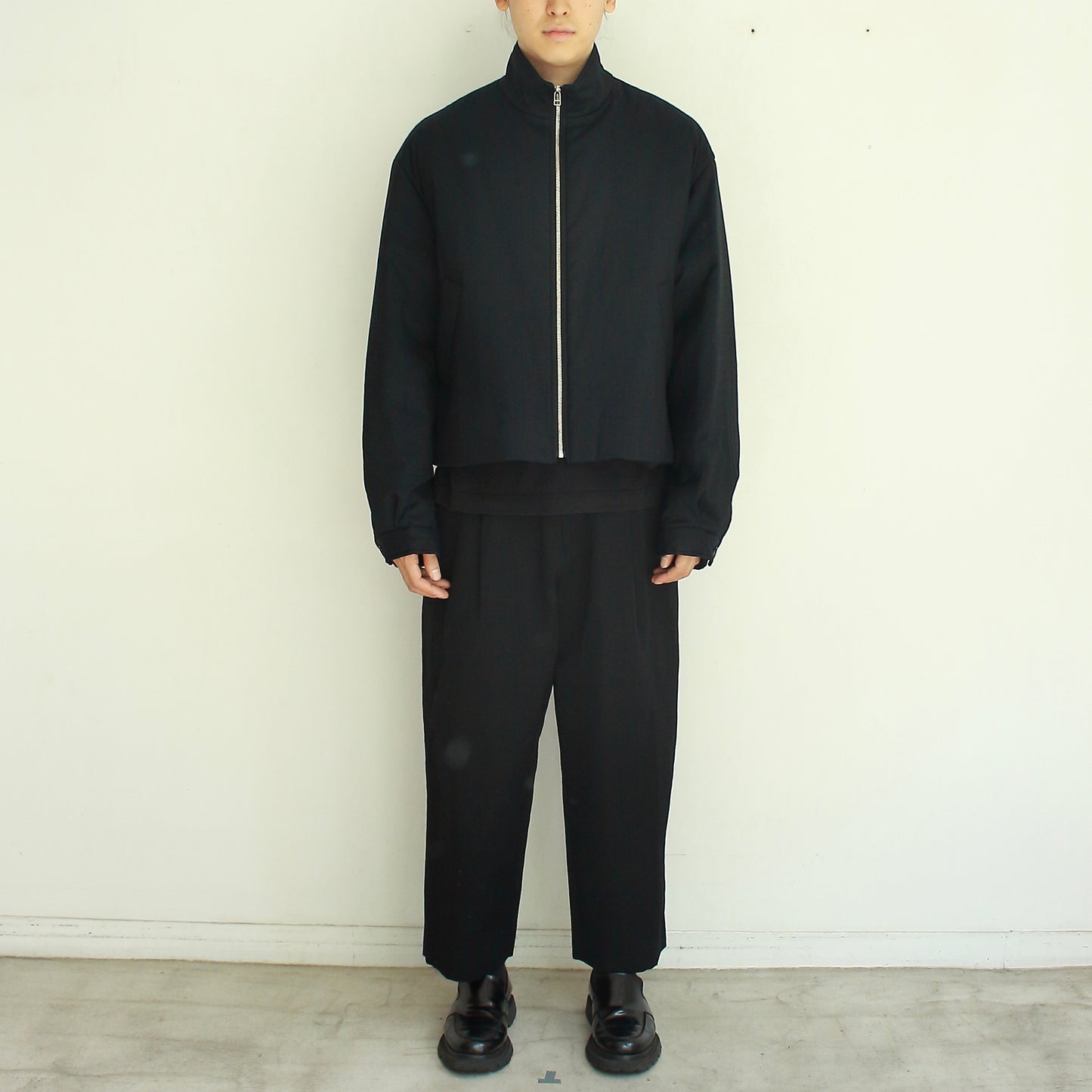 Padded Short Jacket with Scarf