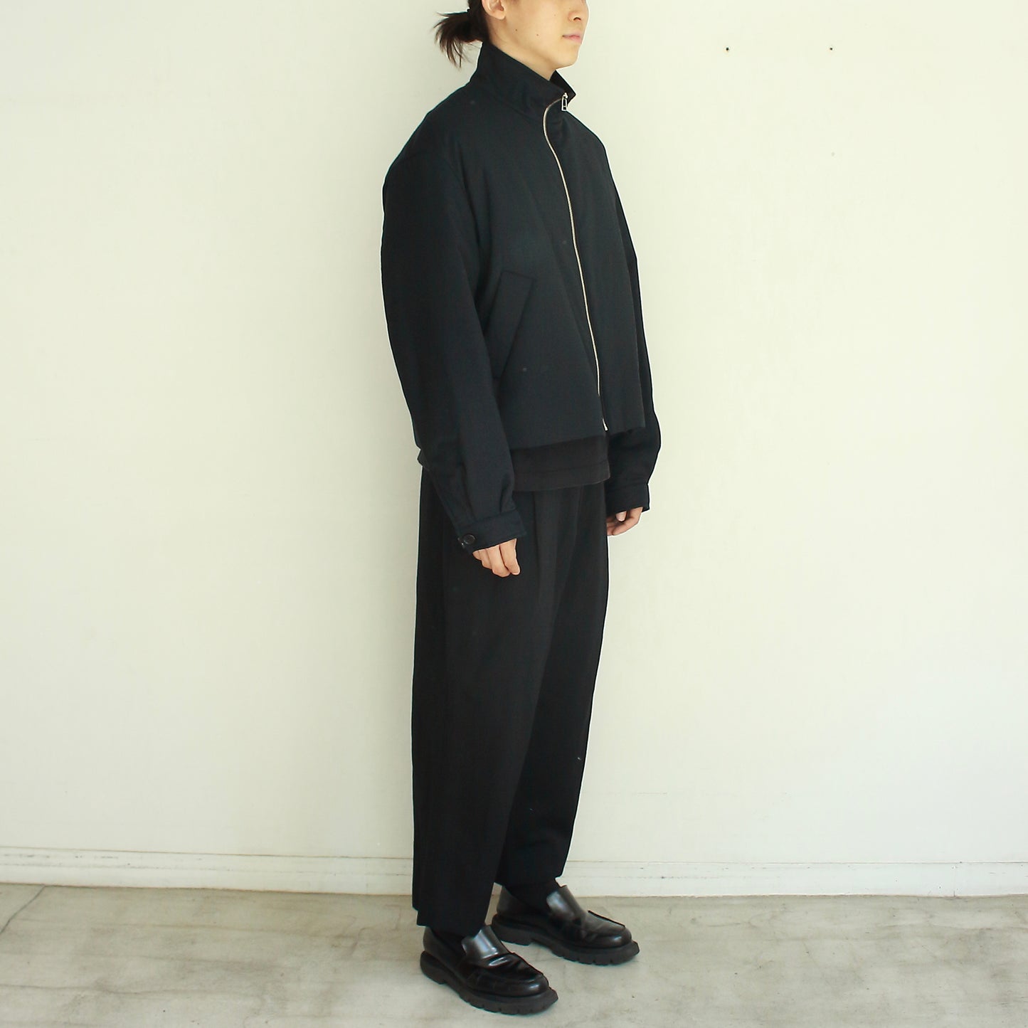 Padded Short Jacket with Scarf