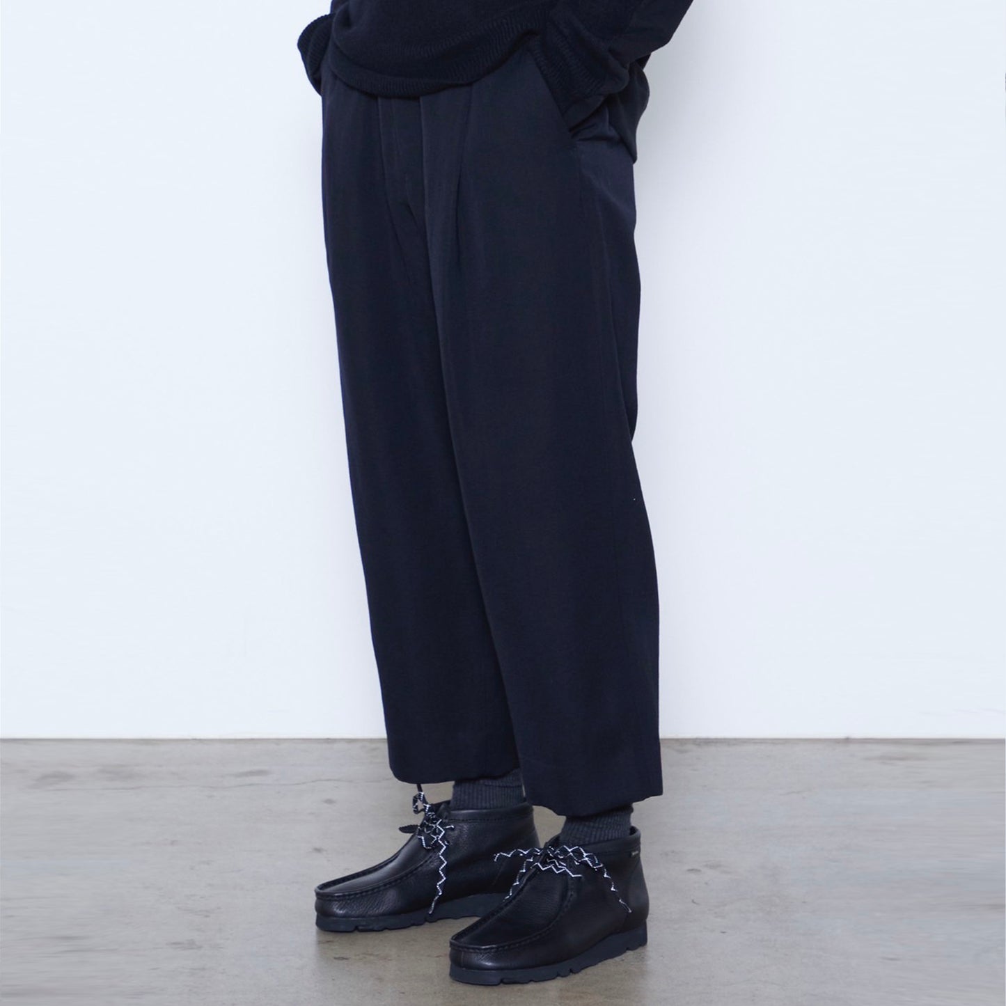 Wool Linen Wide Legged Trousers