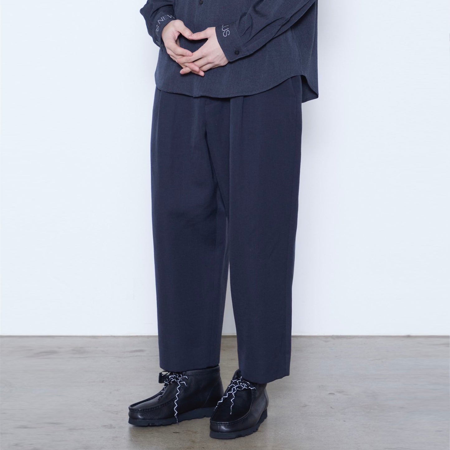 Wool Linen Wide Legged Trousers