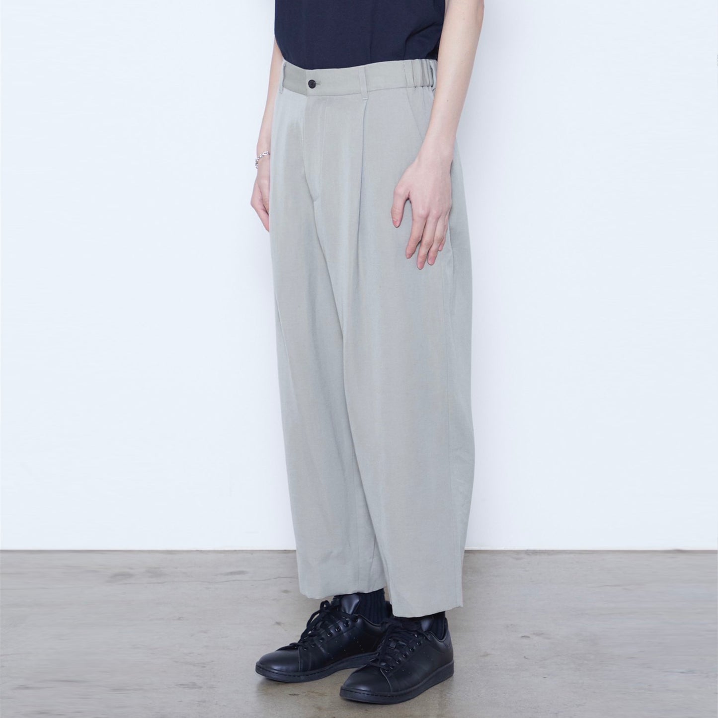 Wool Linen Wide Legged Trousers