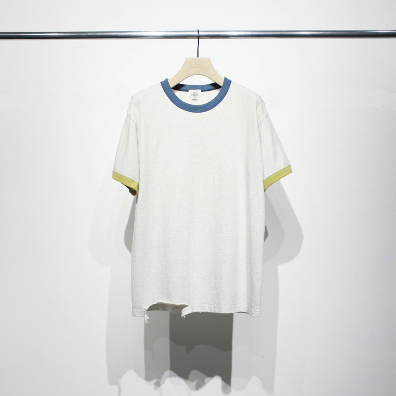【Soe】Ripped Ringer T Shirts