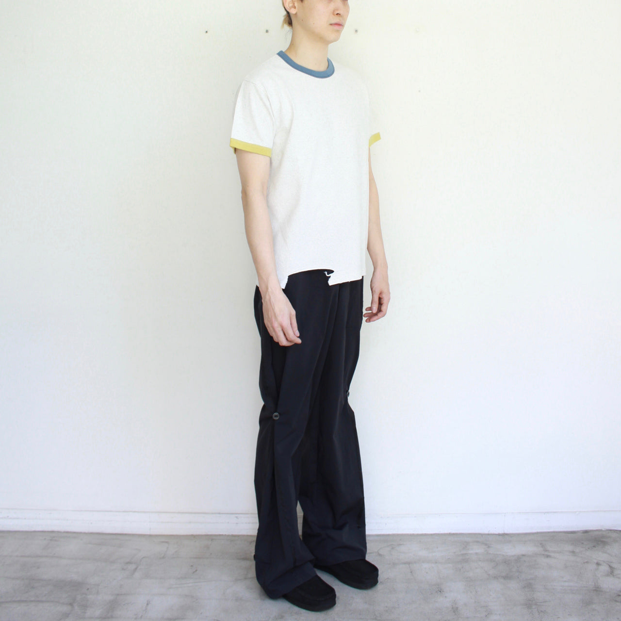 【Soe】Ripped Ringer T Shirts
