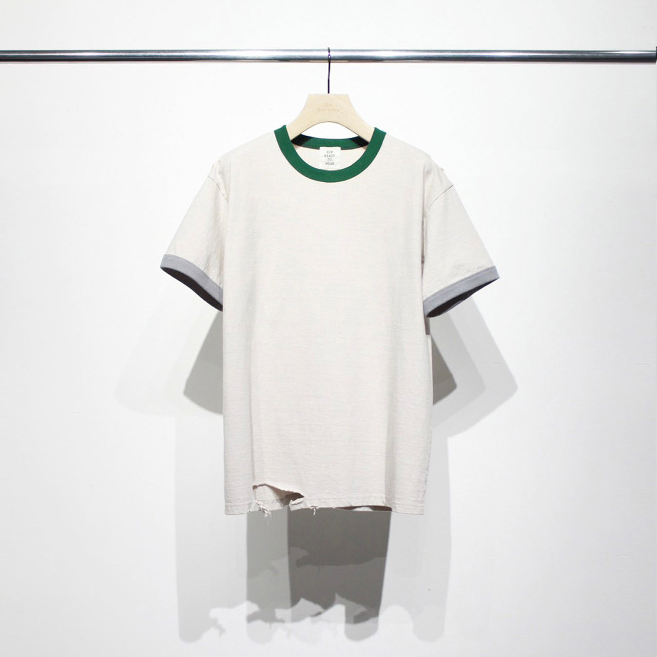 【Soe】Ripped Ringer T Shirts