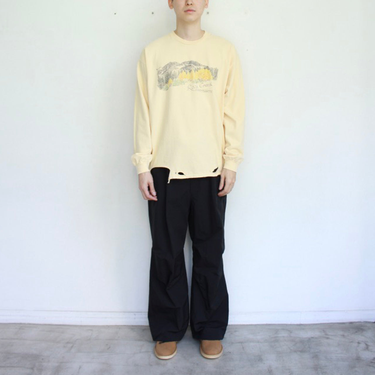 【Soe】Regular L/S T Shirts "Rock Creek"