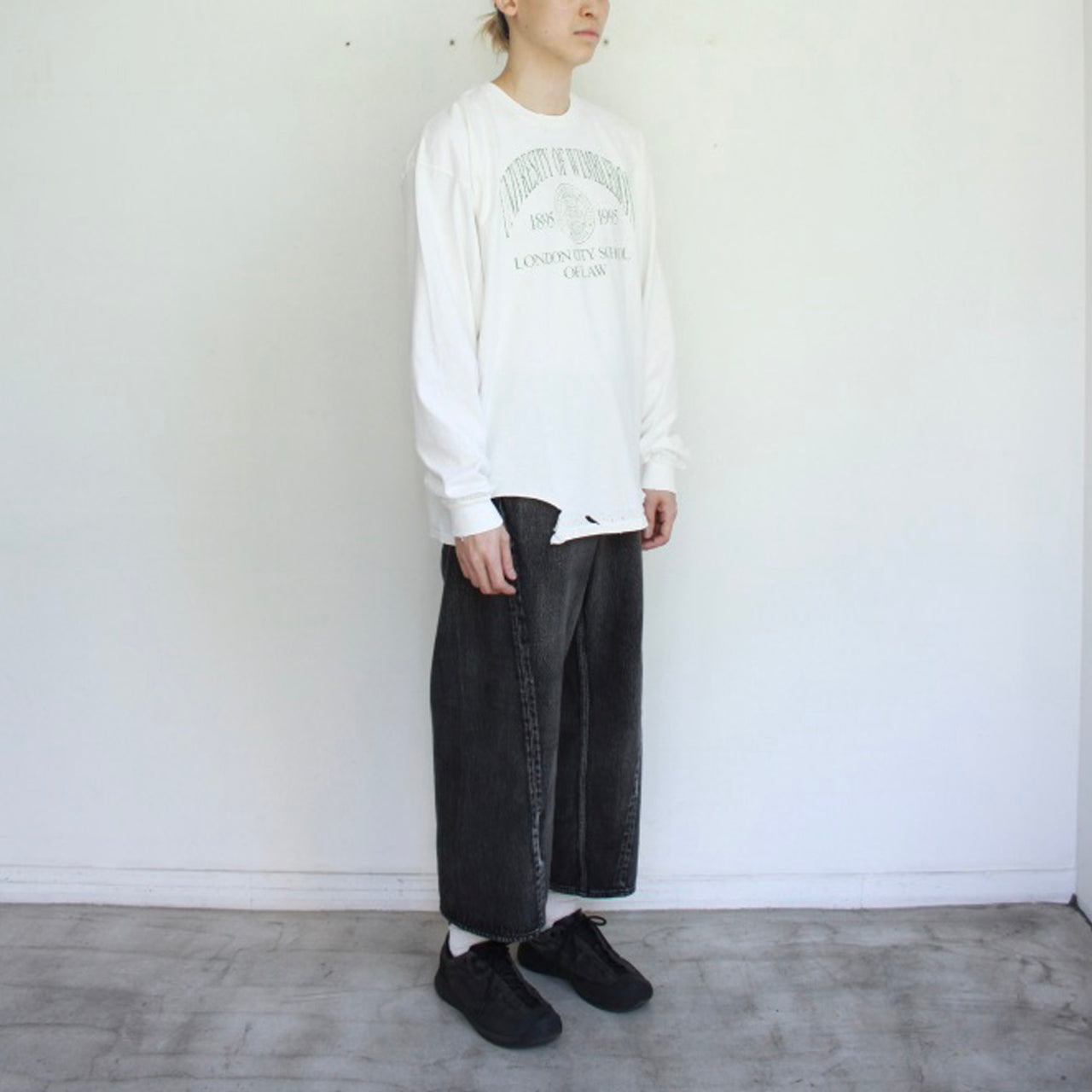 【Soe】Regular L/S T Shirts "University of Winbledon"