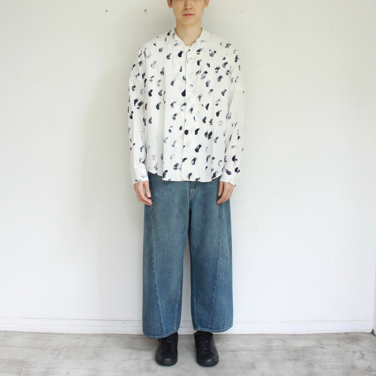 【Soe】Hand Drawn Check Mark Shirts