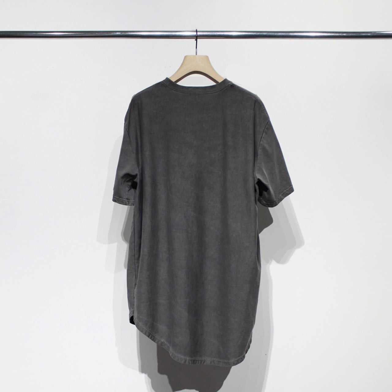 【Soe】Over Dye Round Hem Tall Tee