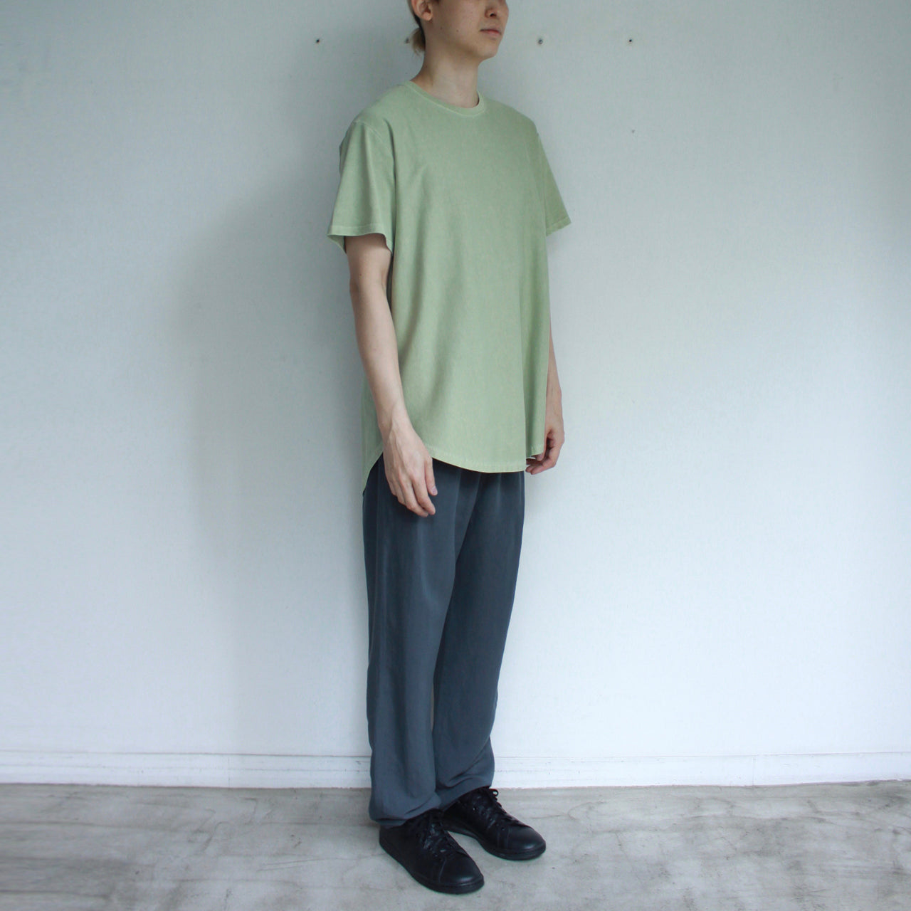 【Soe】Over Dye Round Hem Tall Tee