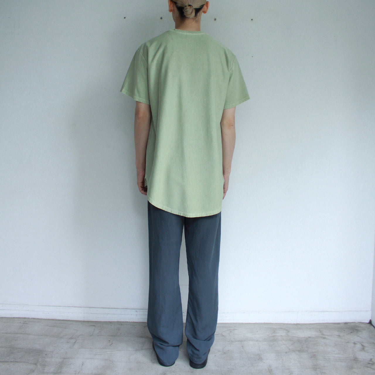 【Soe】Over Dye Round Hem Tall Tee