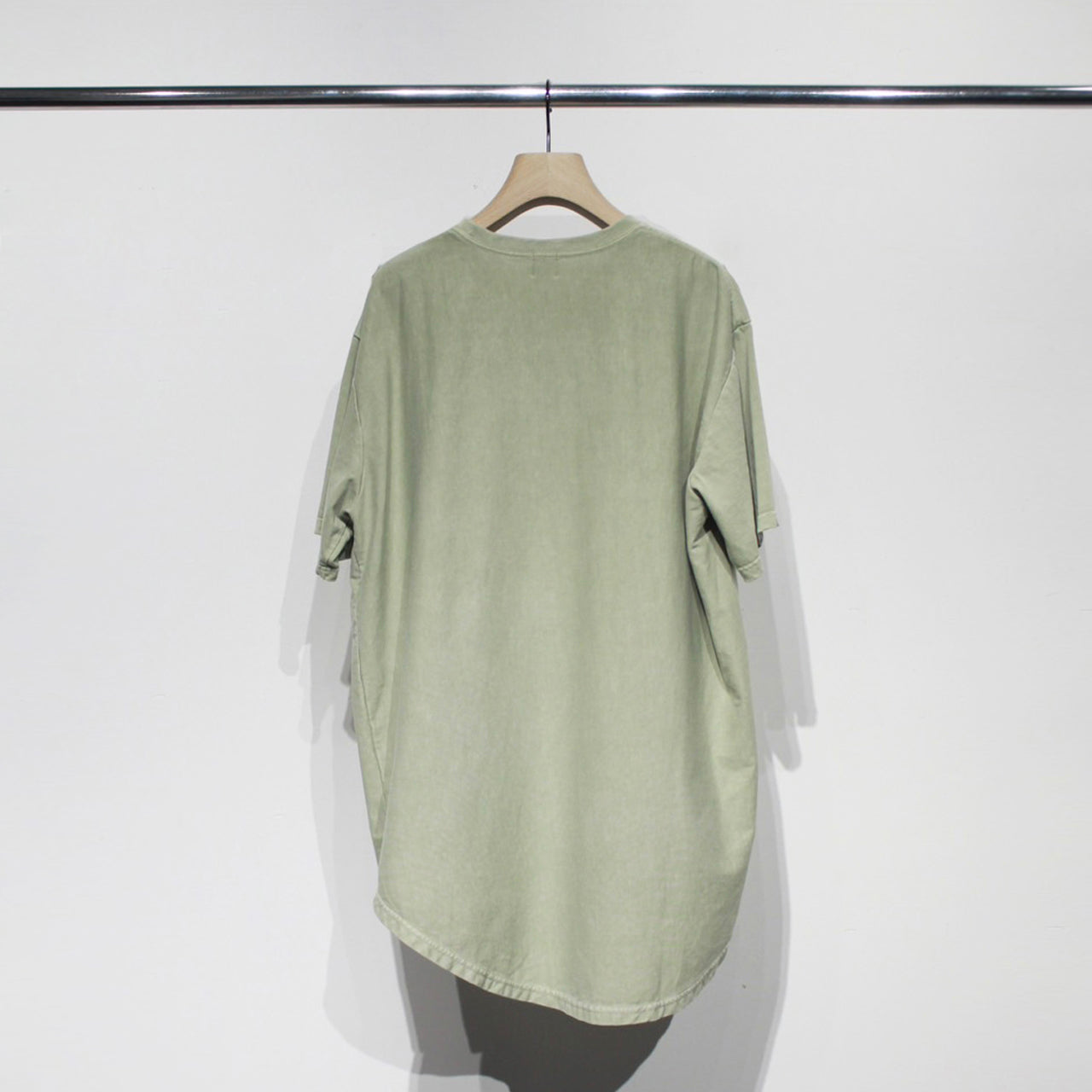 【Soe】Over Dye Round Hem Tall Tee