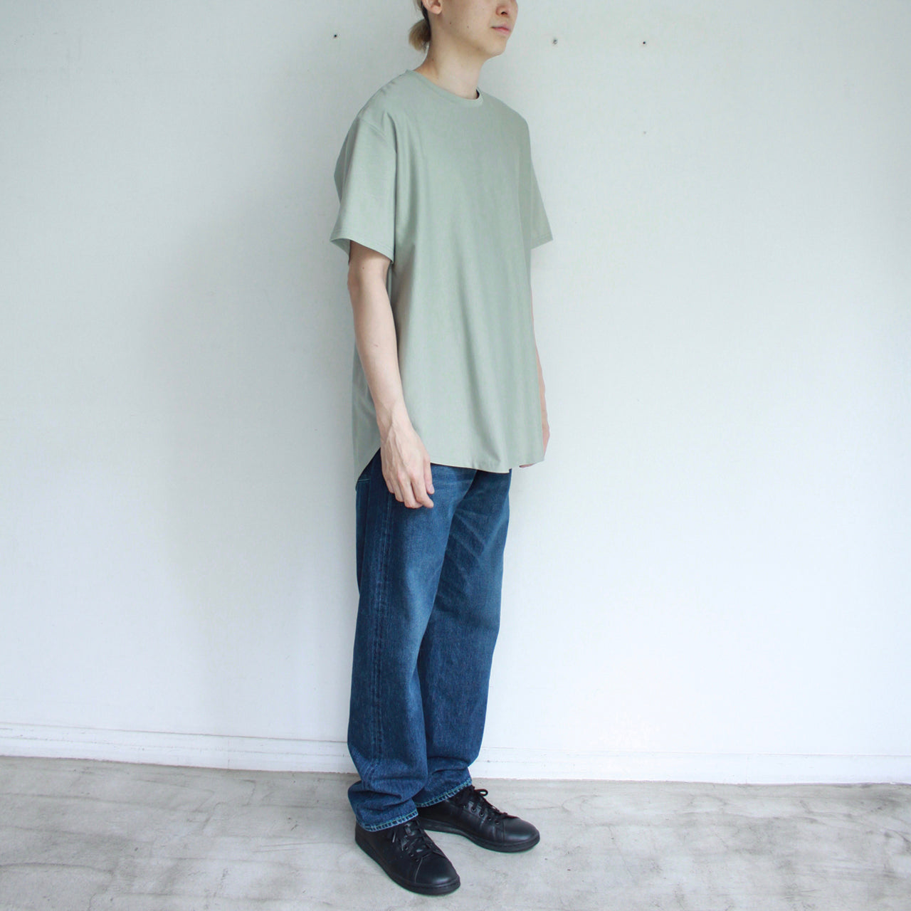 【Soe】Round Hem Tall Tee
