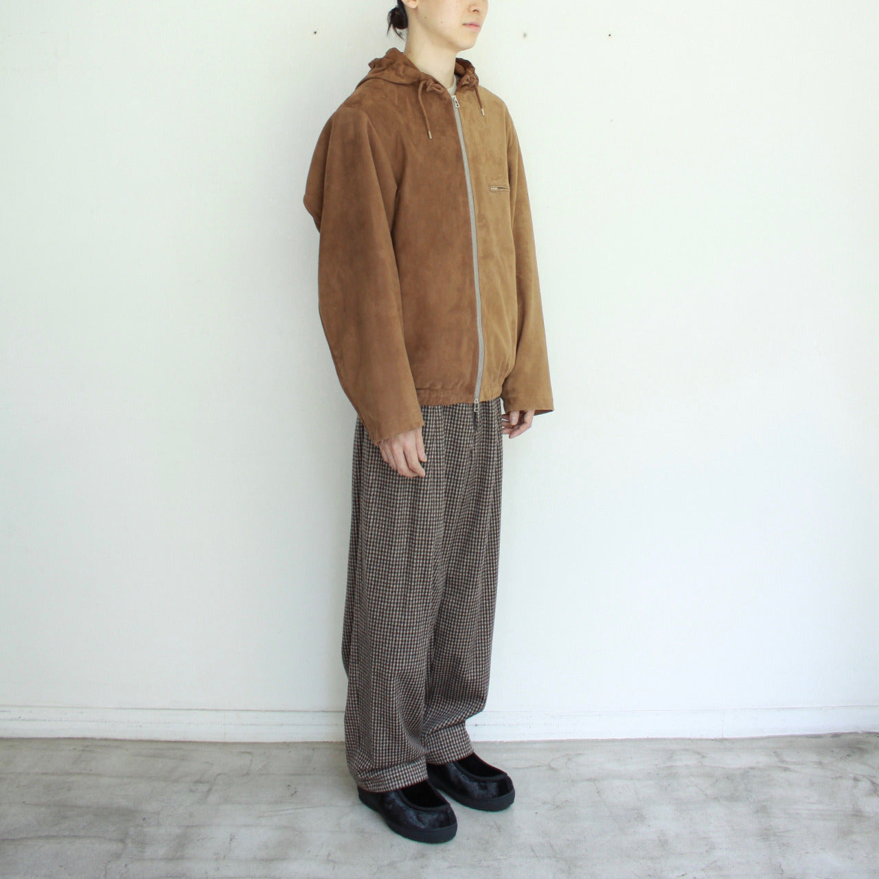 【Soe】Leather Hooded Jacket