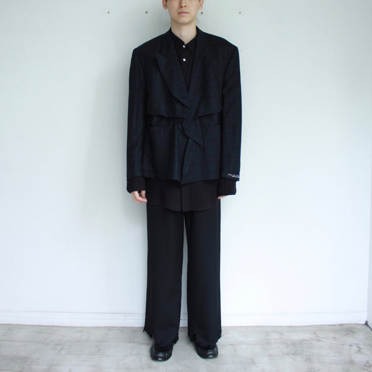 【MARINA YEE】UCC4 M.Y. Crushed Plead Open Jacket