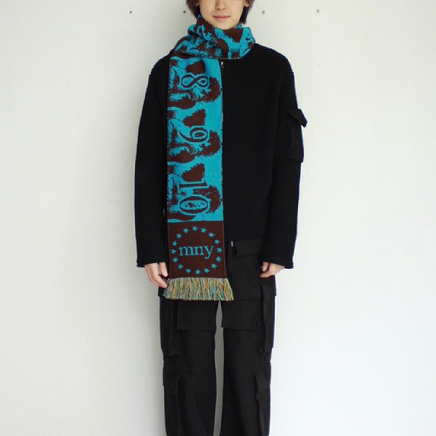 【MONTMARTRE NEW TORK】Blue to 10Scarf