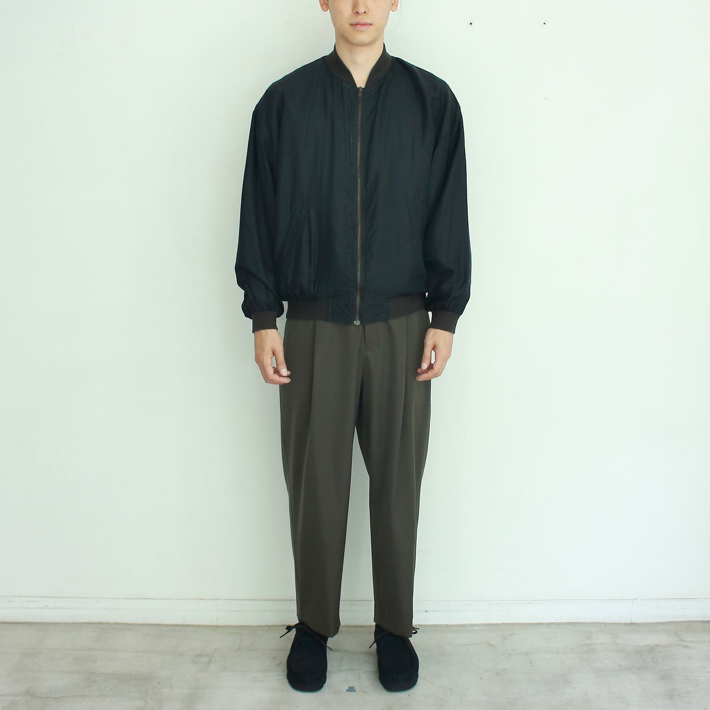 Double Cloth Wide Legged Trousers
