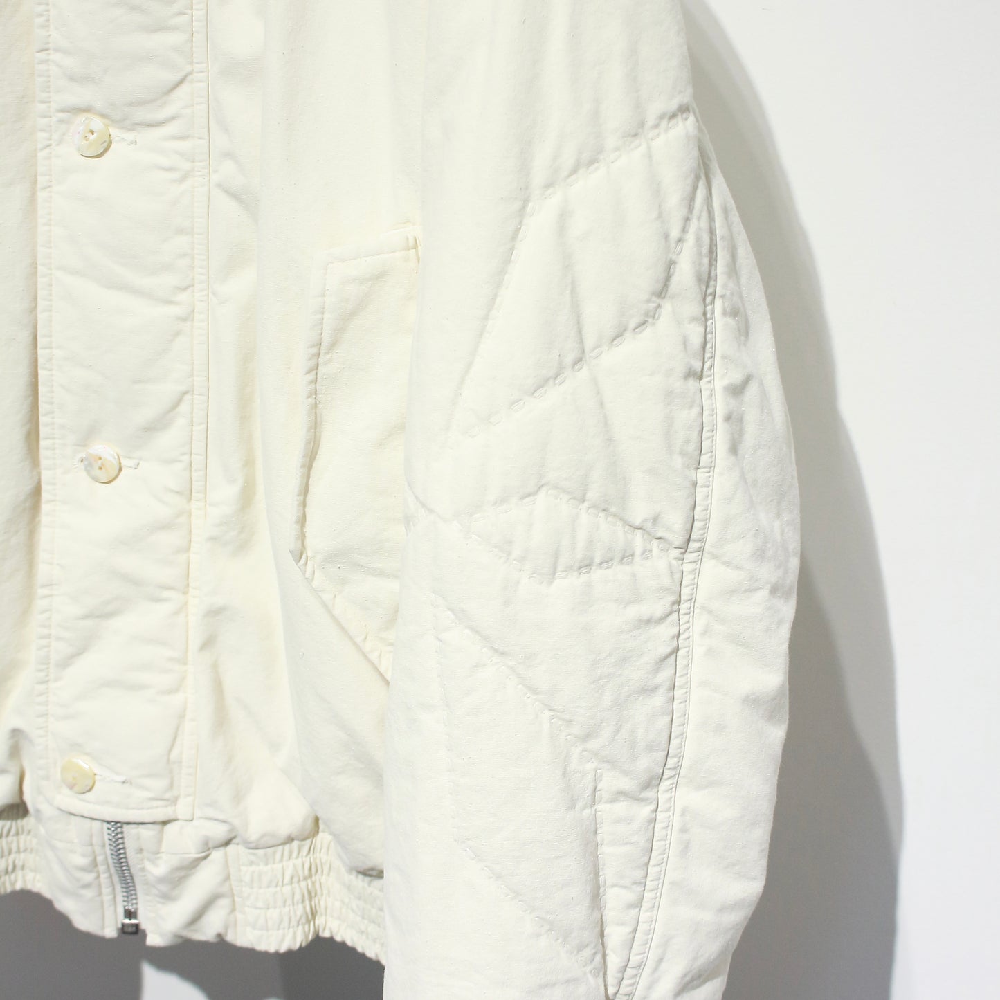 Over Dyed Padding Jacket "FLOWER"