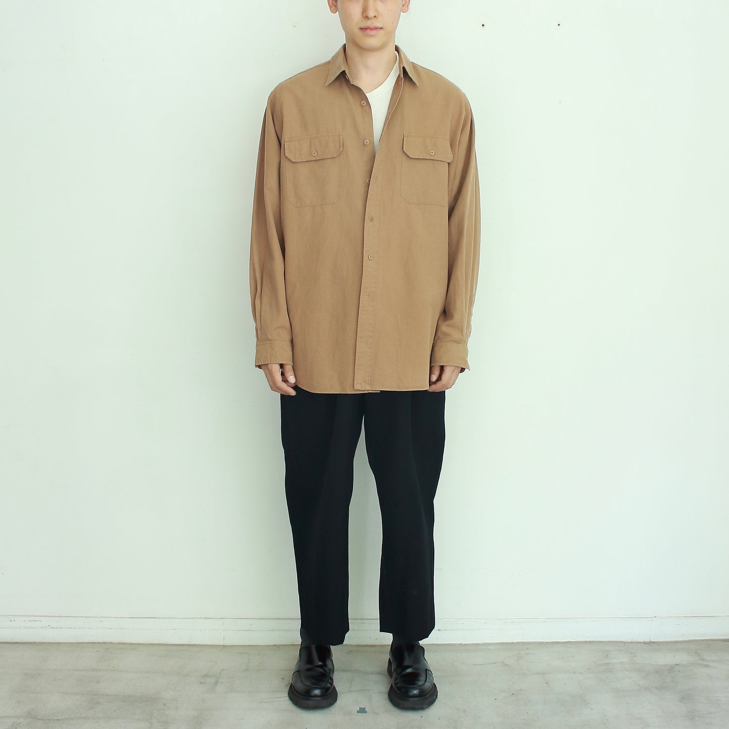 90's "Ralph Lauren” Cotton Silk Shirt