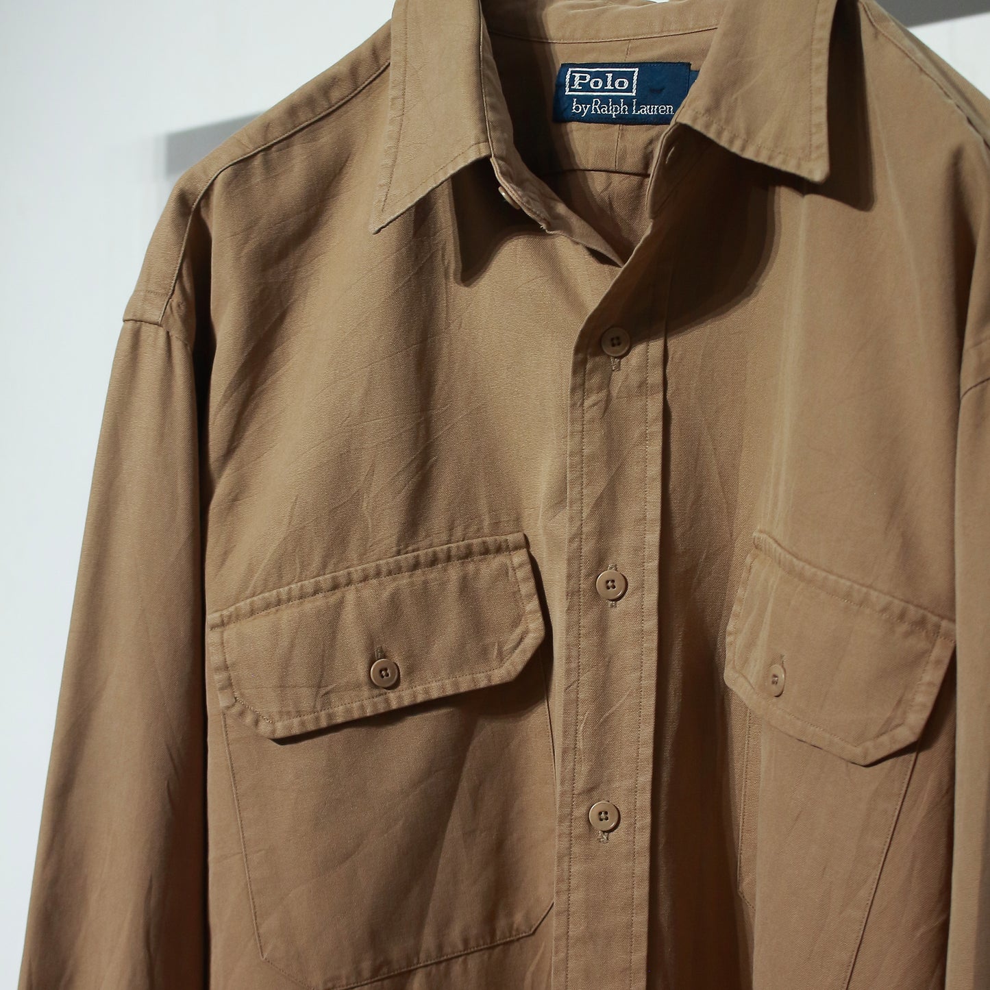 90's "Ralph Lauren” Cotton Silk Shirt