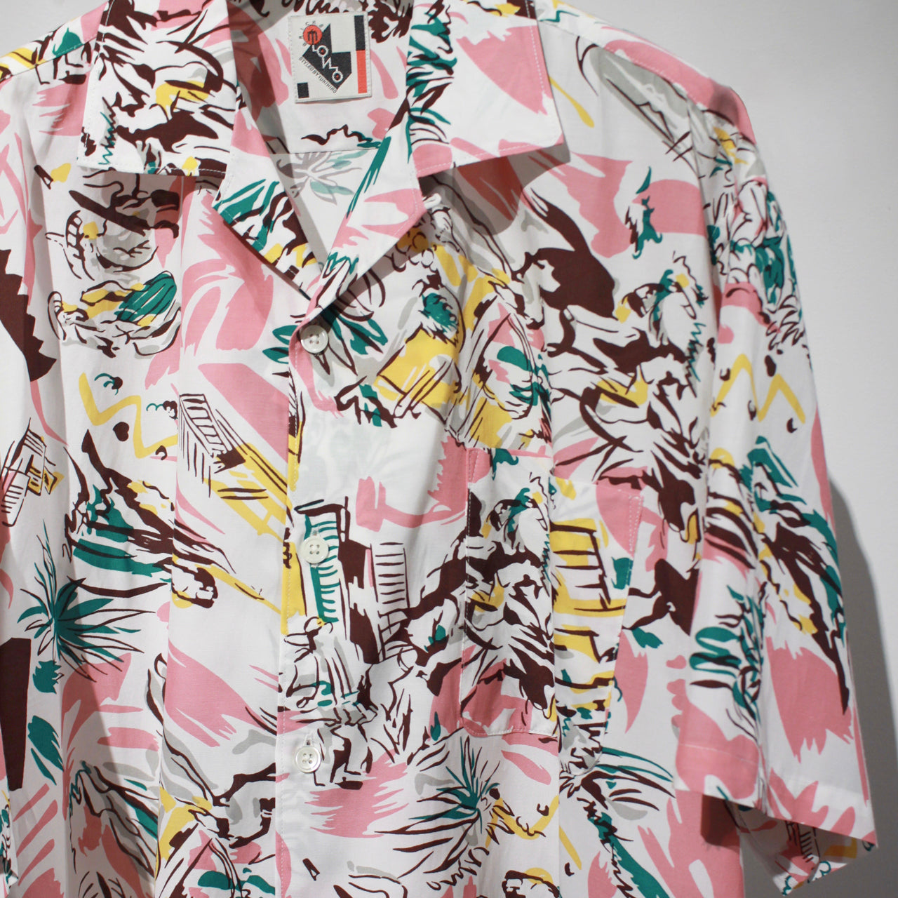 Bricks MONO H/S Allover Printed Camp Collar SH
