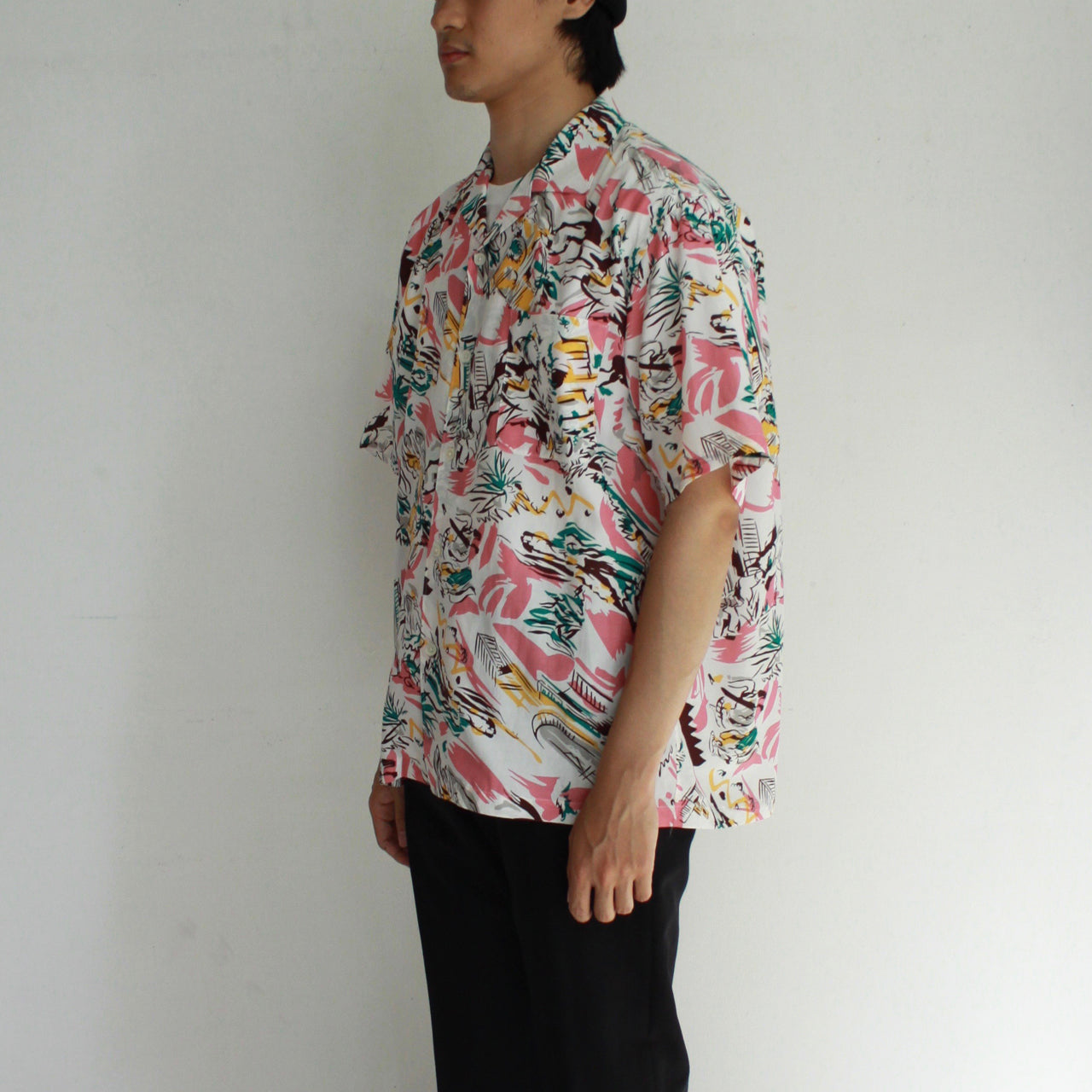 Bricks MONO H/S Allover Printed Camp Collar SH