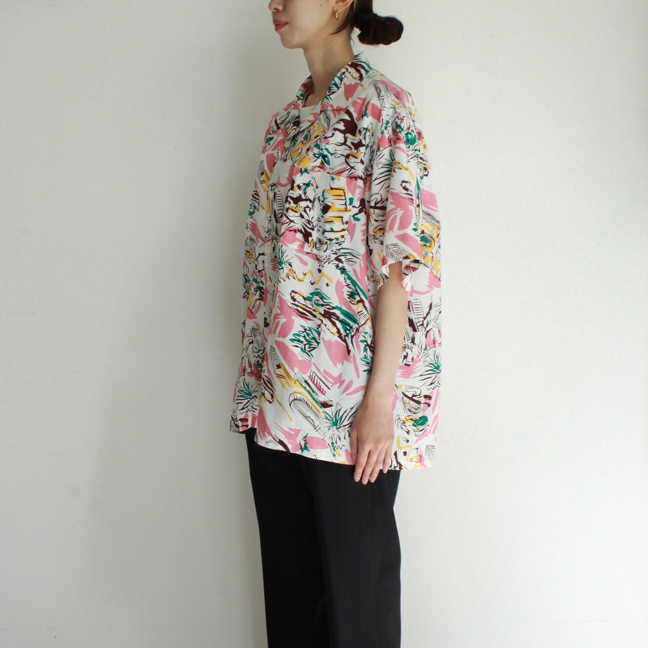 Bricks MONO H/S Allover Printed Camp Collar SH