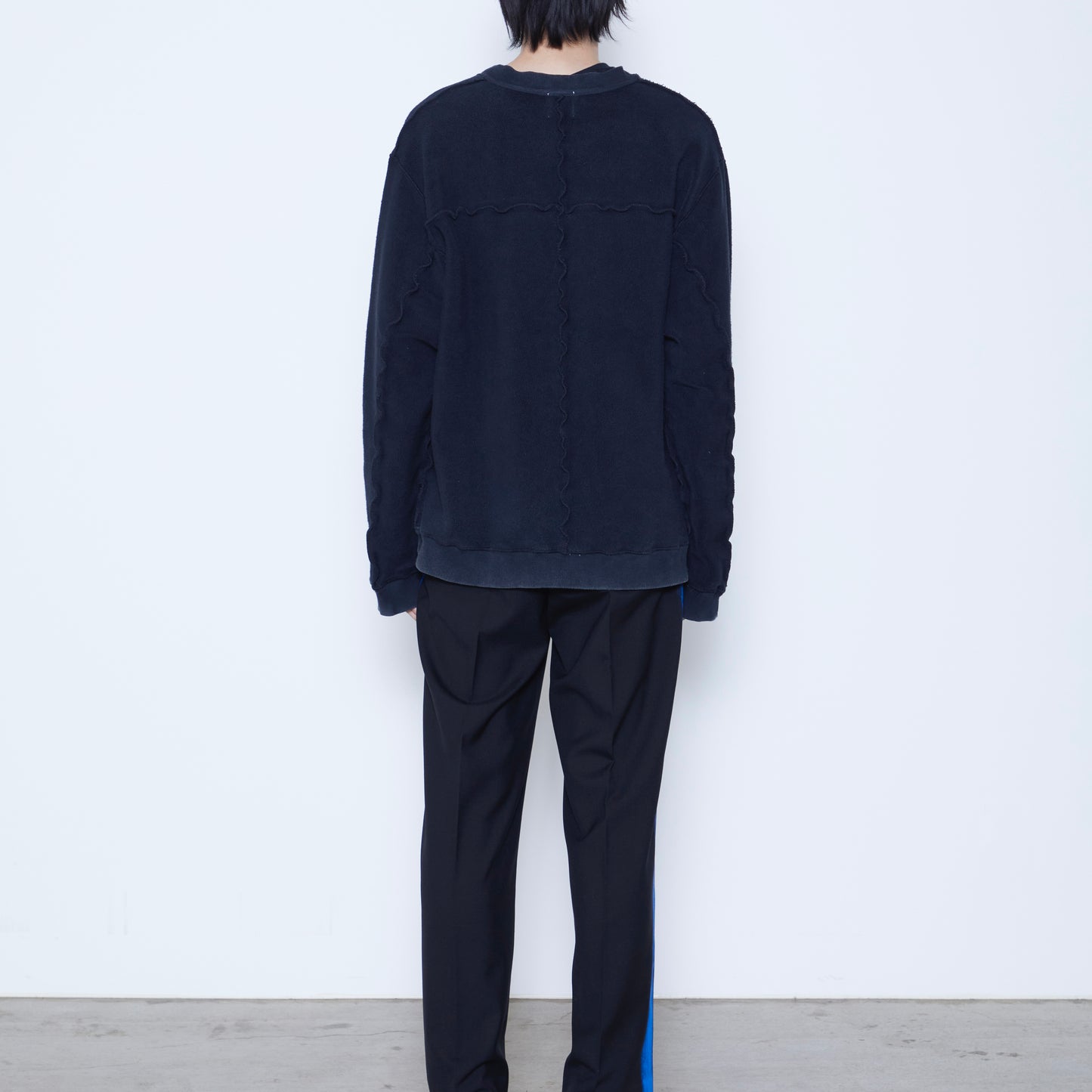Over Dyed Line Sweat Shirts