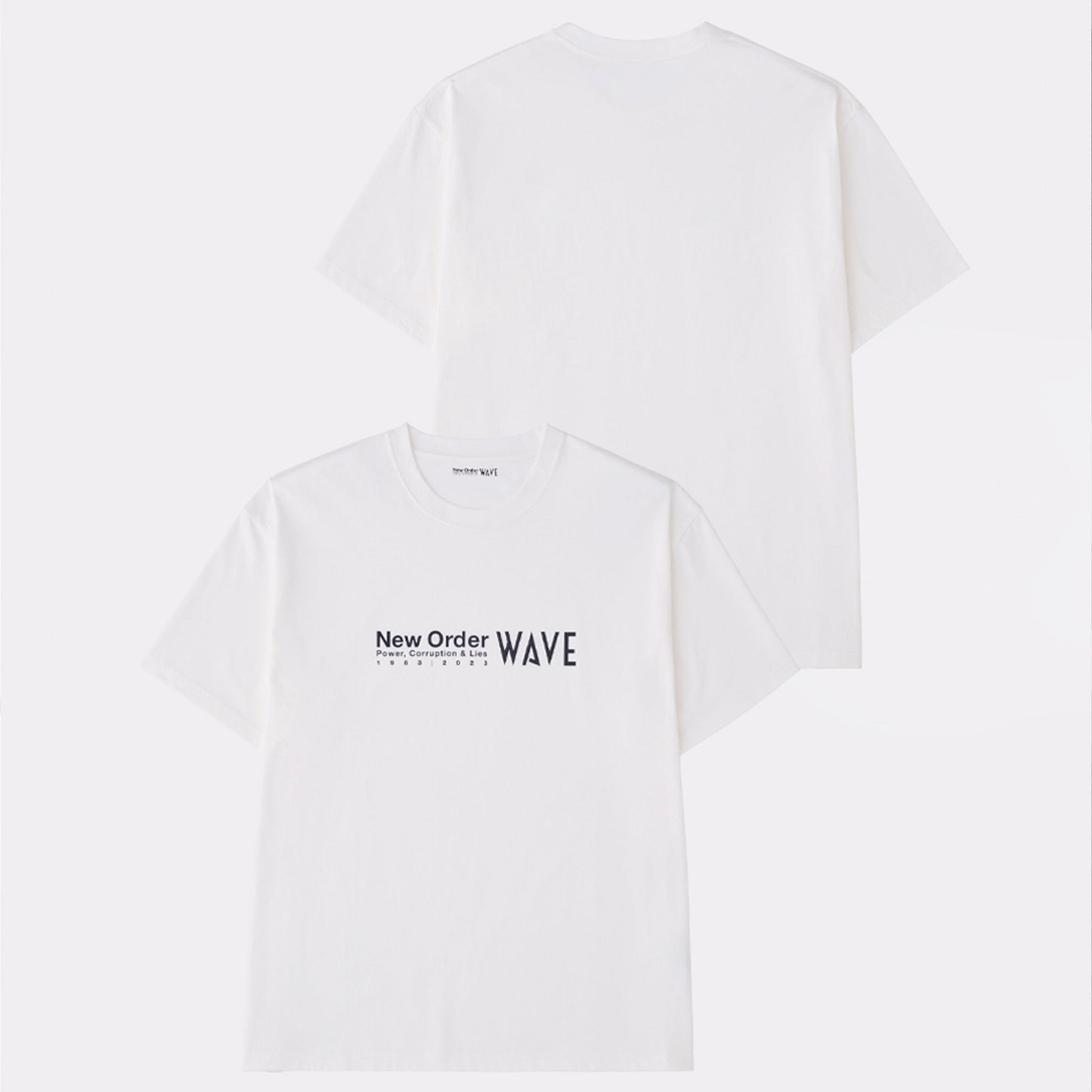 "WAVE × New Order" Power, Corruption & Lies BIG LOGO TEE