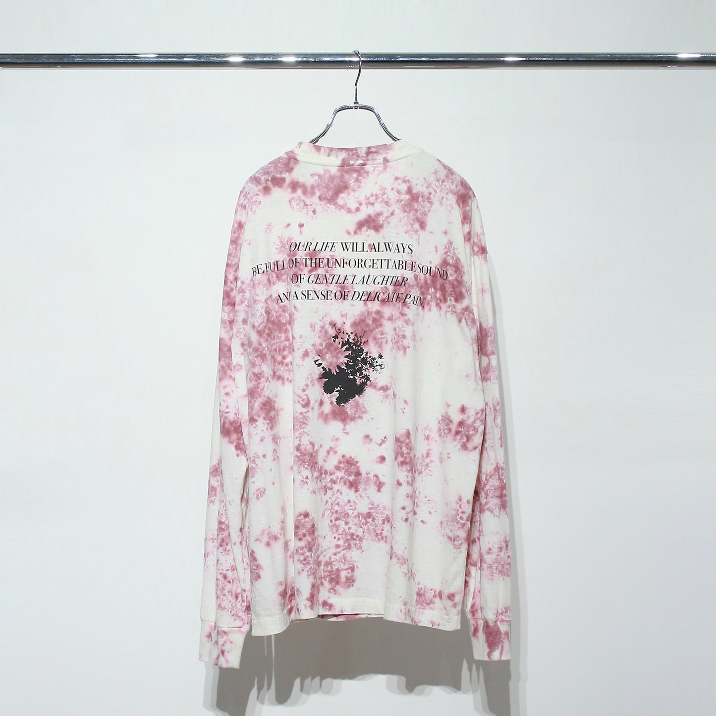 Over dyed LS Tee "FLOWERS"