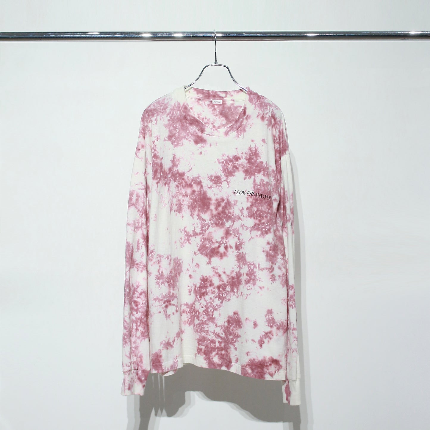 Over dyed LS Tee "FLOWERS"