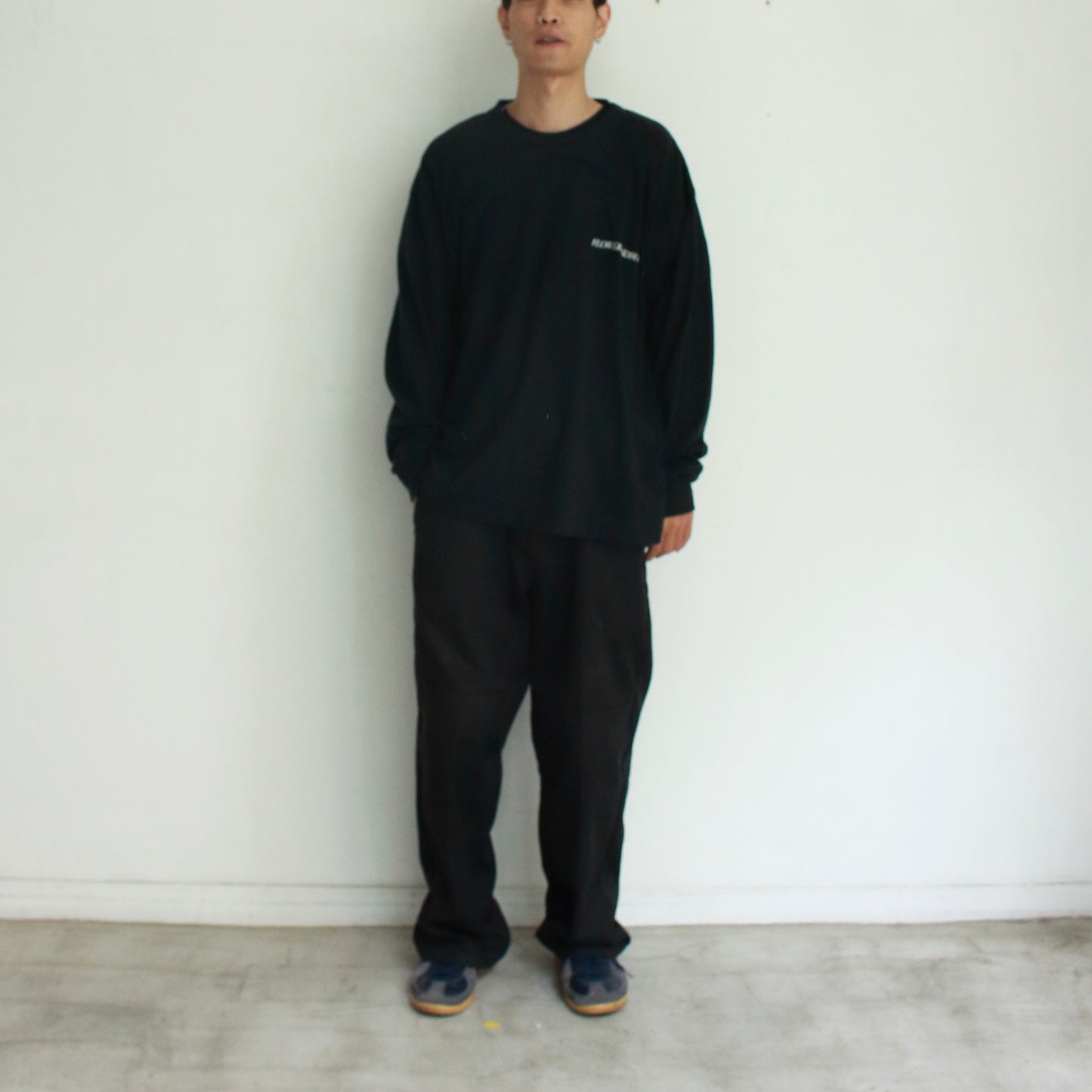 Over dyed LS Tee "FLOWERS"