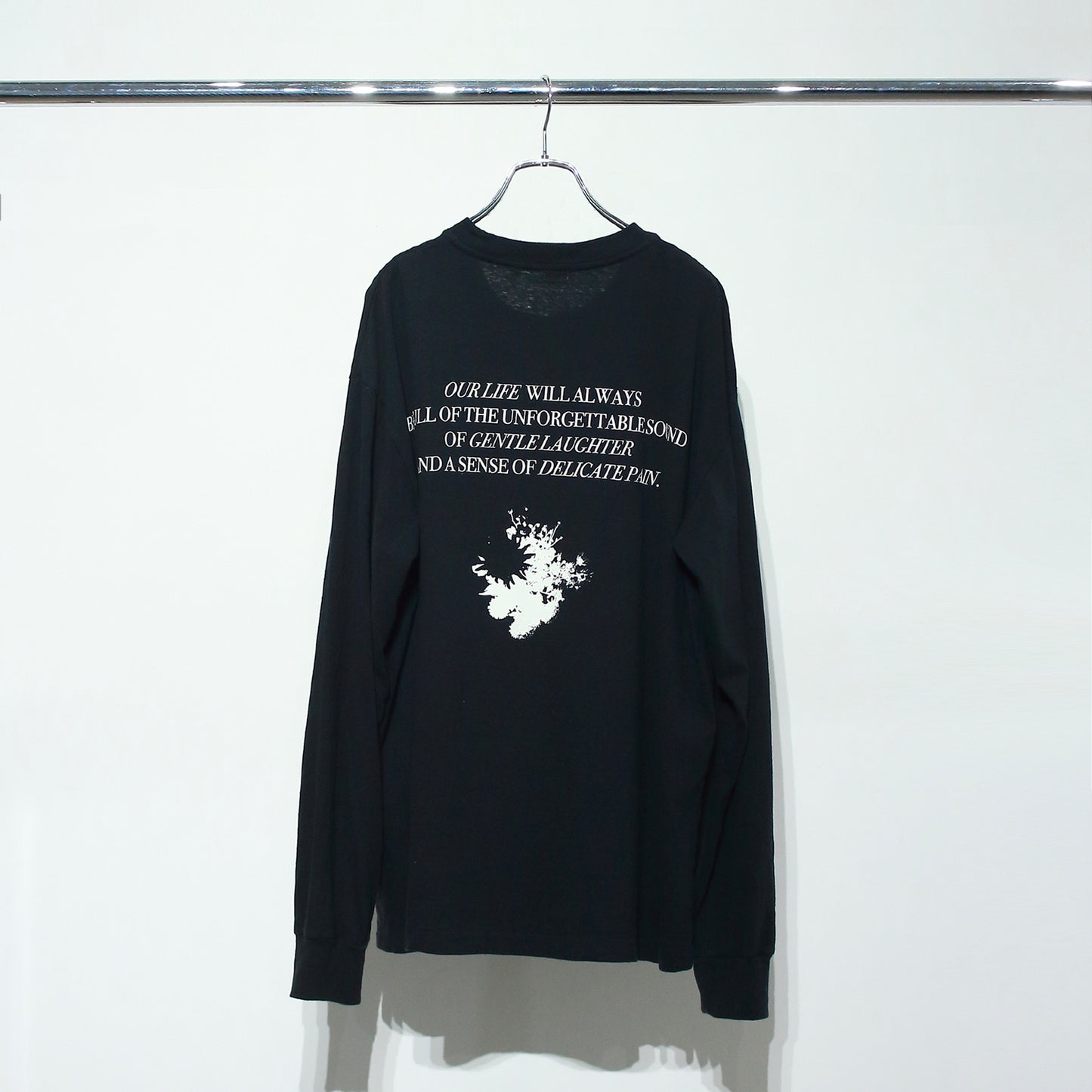 Over dyed LS Tee "FLOWERS"