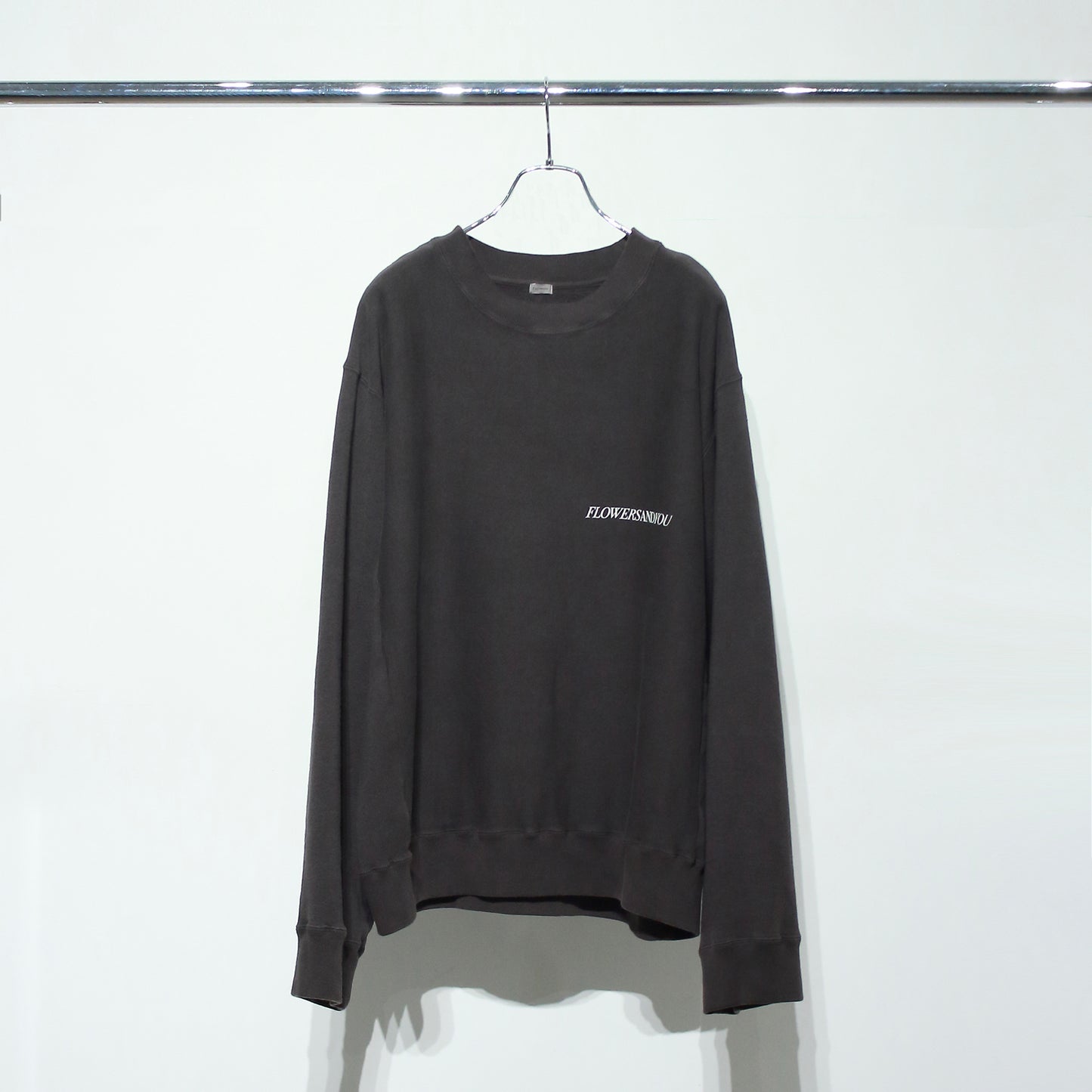 Over dyed Sweat Shirt "FLOWERS"