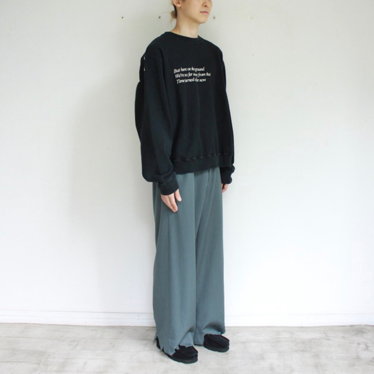 【Fujimoto】Overdyed Sweat Shirts "BROKEN THINGS"
