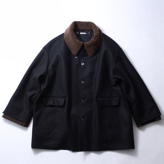 【Soe】Layered Mouton Collar Coat