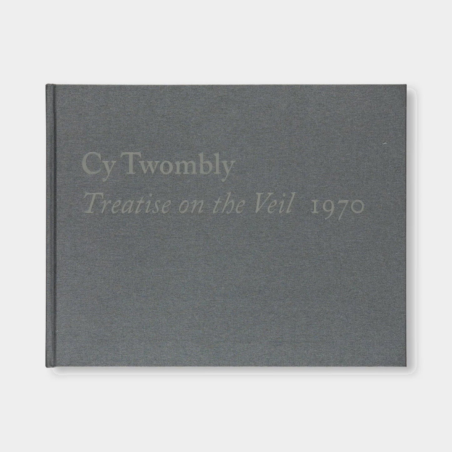 【ART BOOK】TREATISE ON THE VEIL, 1970 by Cy Twombly