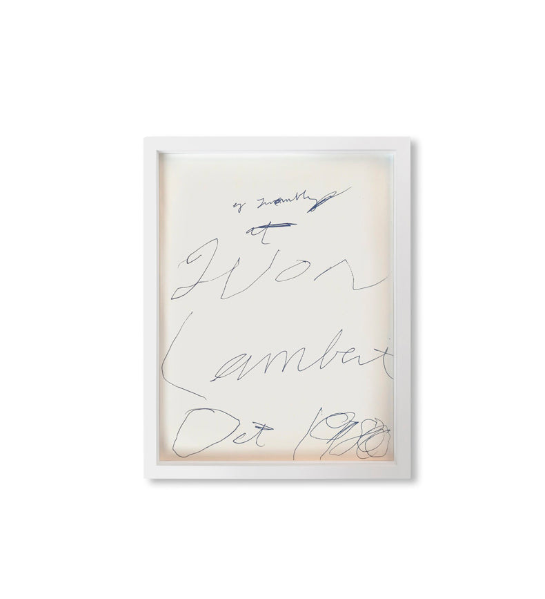 INVITATION PRINT 1980 by Cy Twombly