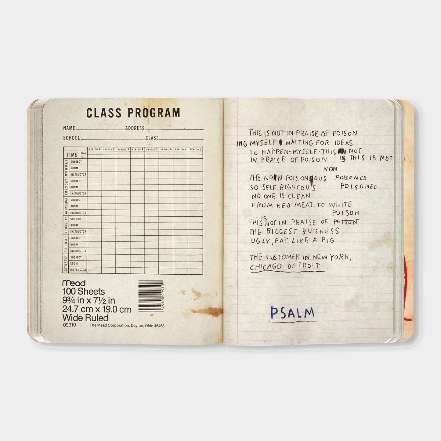 THE NOTEBOOKS by Jean-Michel Basquiat