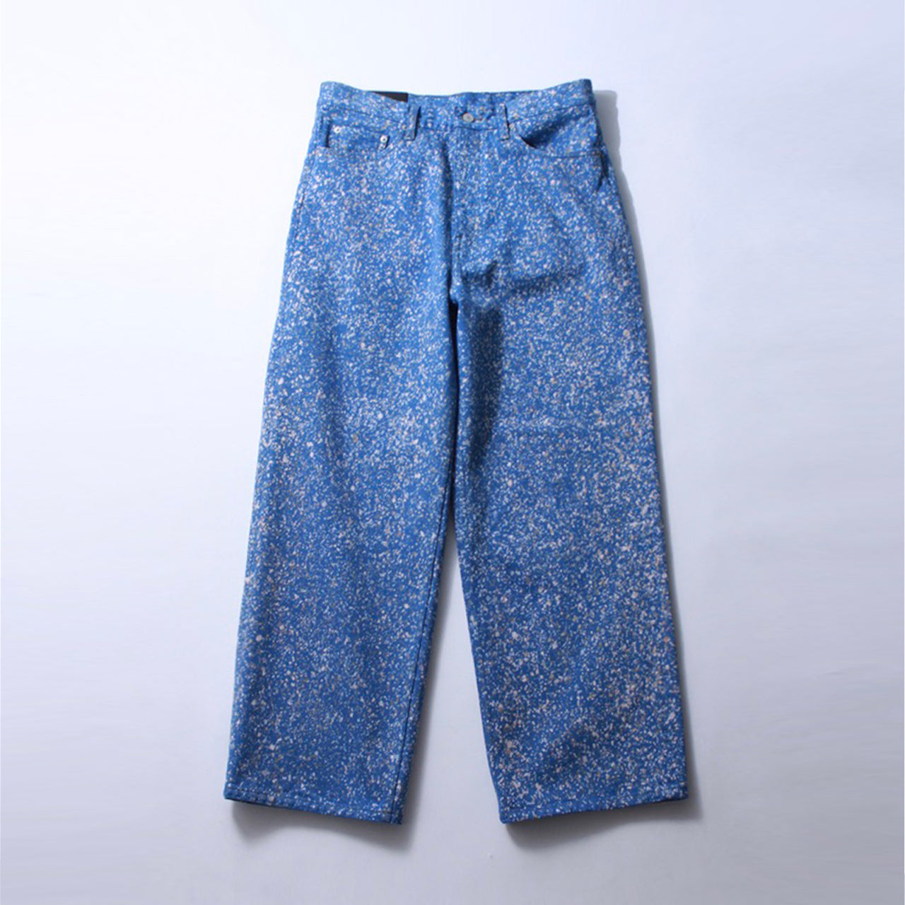 【Soe】Flower Splashed Regular Jeans