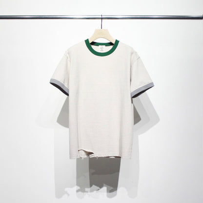 【Soe】Ripped Ringer T Shirts