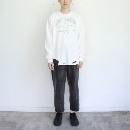 【Soe】Regular L/S T Shirts "University of Winbledon"