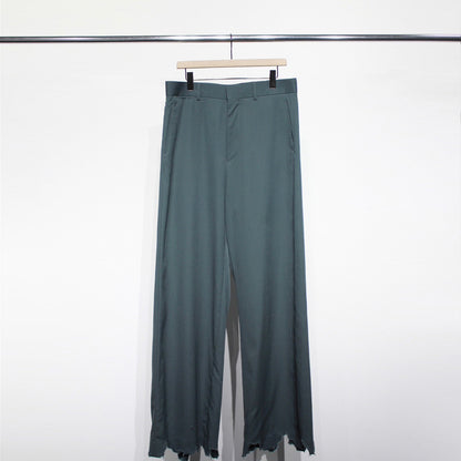 【Soe】Broken Hem Baggy Trousers