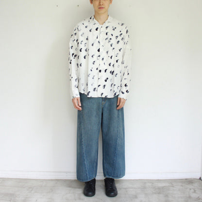 【Soe】Hand Drawn Check Mark Shirts