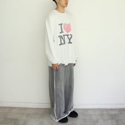 Printed L/S Tee "I♡NY"