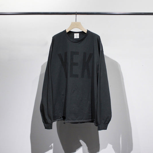 Printed L/S Tee "YEK"