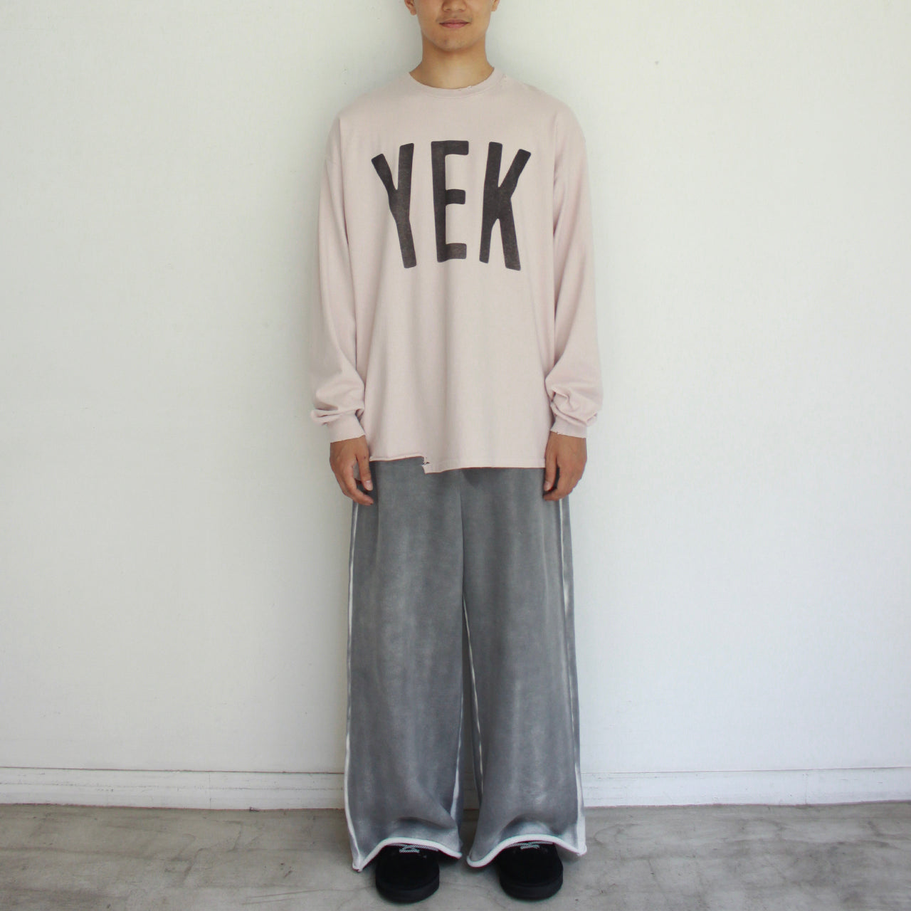 Printed L/S Tee "YEK"