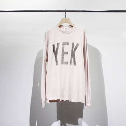 Printed L/S Tee "YEK"